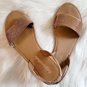 Size 6.5, City Classified brand, rose gold color.